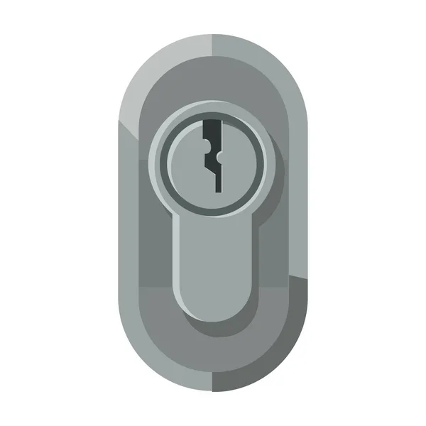 Icono del vector de la cerradura de la puerta icon.Cartoon aislado en fondo blanco cerradura de la puerta . — Vector de stock