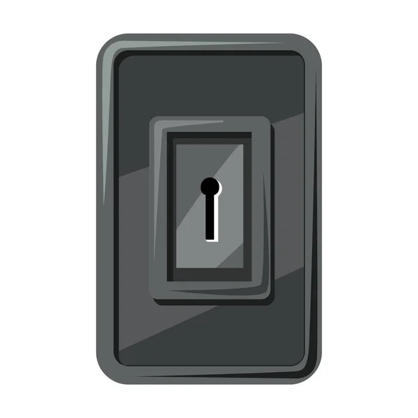 Векторний значок замка дверей. Векторний значок мультфільму ізольовано на білому фоні замка дверей . — стоковий вектор