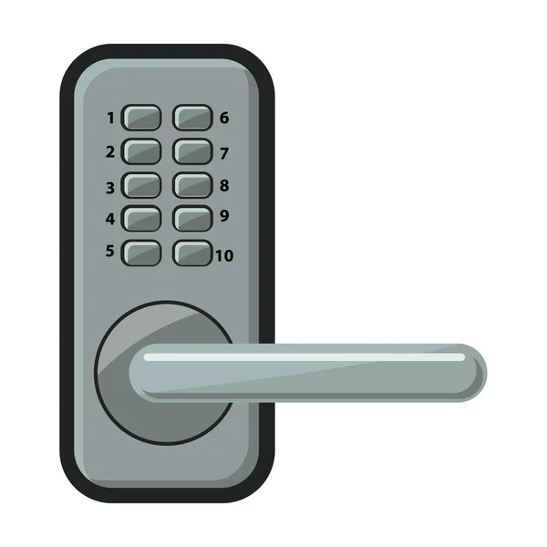 Deurknop vector icon.Cartoon vector pictogram geïsoleerd op witte achtergrond deurknop. — Stockvector