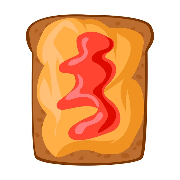 Toast Vektor icon.Cartoon Vektor Symbol isoliert auf weißem Hintergrund Toast. — Stockvektor