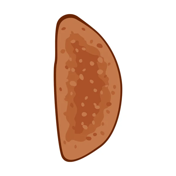 Icono de vector sándwich. Icono de vector de dibujos animados aislado en sándwich de fondo blanco . — Vector de stock