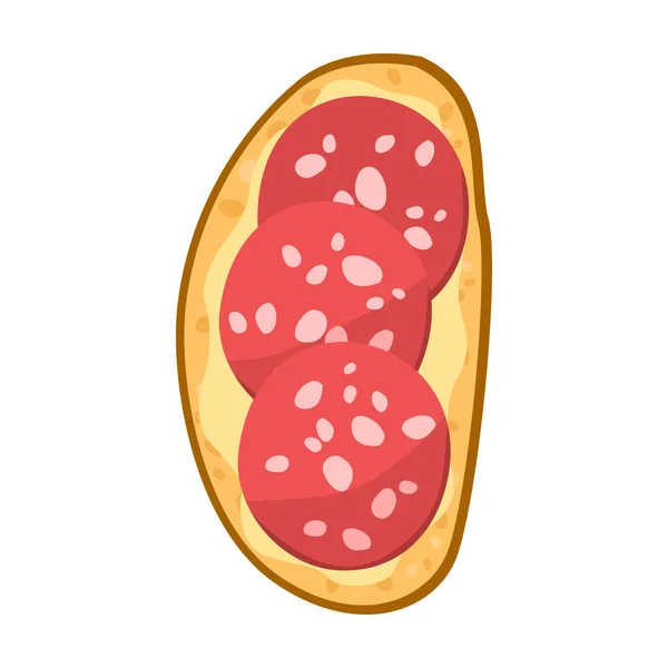 Icono de vector sándwich. Icono de vector de dibujos animados aislado en sándwich de fondo blanco . — Vector de stock