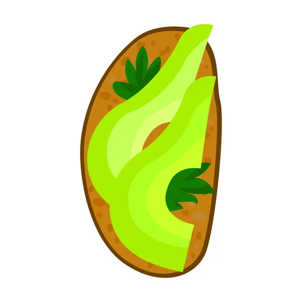 Toast vetor icon.Cartoon vetor ícone isolado em brinde fundo branco . — Vetor de Stock