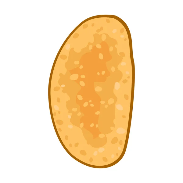 Icono de vector sándwich. Icono de vector de dibujos animados aislado en sándwich de fondo blanco . — Archivo Imágenes Vectoriales