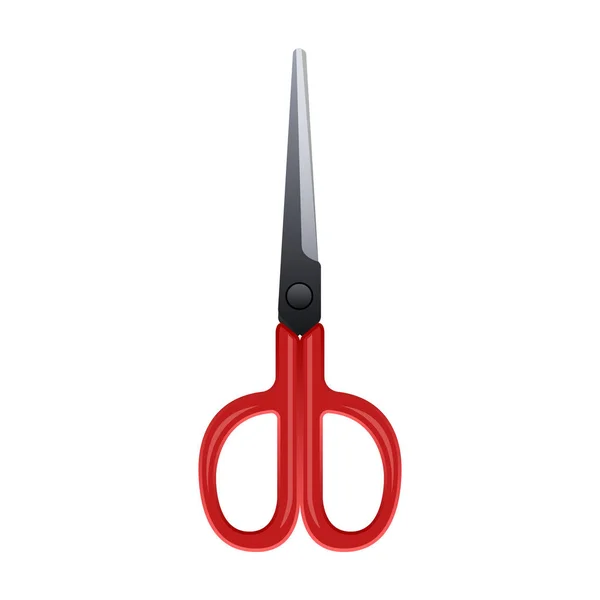 Scissors vector icon.Realistic vector icon isolated on white background scissors. — Stock Vector