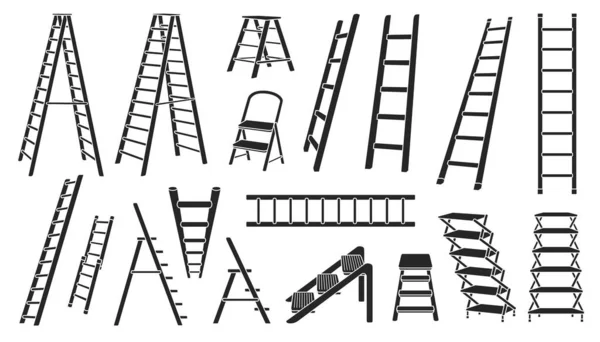 Treppe Vektor schwarzes Set icon.Vector Illustration Treppe auf weißem Hintergrund .Isolated schwarzes Set Icon Treppe. — Stockvektor