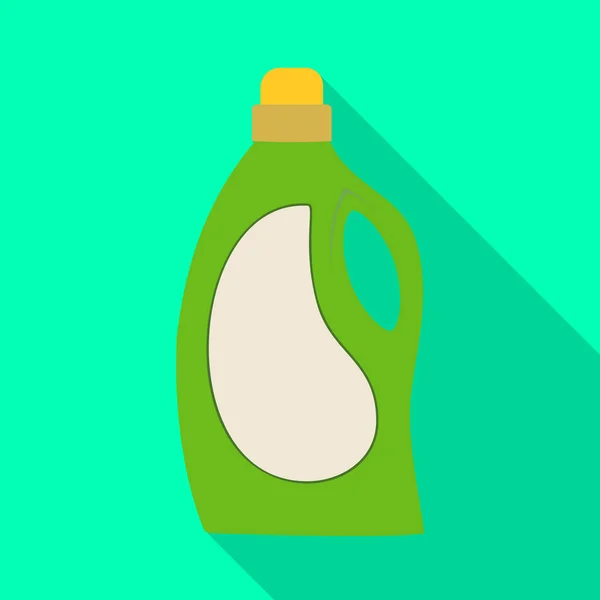 Projeto vetorial de plástico e símbolo de garrafa. Gráfico de plástico e ícone de vetor líquido para estoque . —  Vetores de Stock