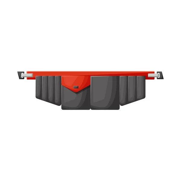 Design de vetor de toolbag e logotipo da ferramenta. Gráfico de toolbag e ícone de vetor de correia para estoque . — Vetor de Stock