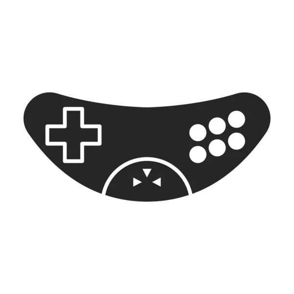 Game of joystick vector icon.Black vector icon isolated on white background game of joystick. — Stock Vector