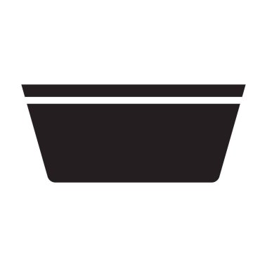 Çikolata vektör simgesi. Siyah vektör simgesi beyaz arkaplan çikolatasına izole edilmiş..