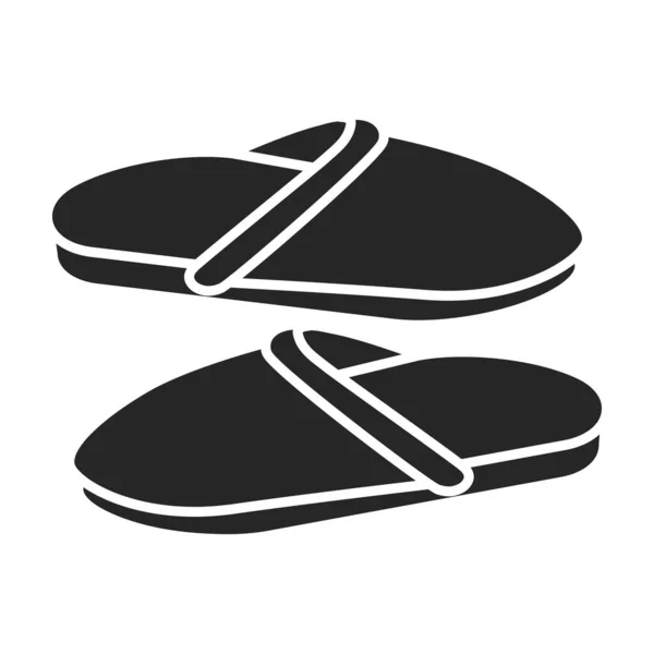 Schoenvector icon.Black vector pictogram geïsoleerd op witte achtergrond schoen. — Stockvector