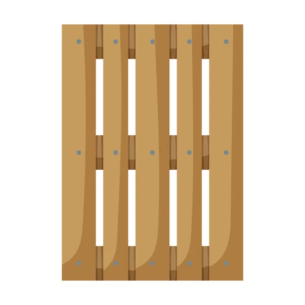 Houten pallet vector icon.Cartoon vector icoon geïsoleerd op witte achtergrond houten pallet. — Stockvector