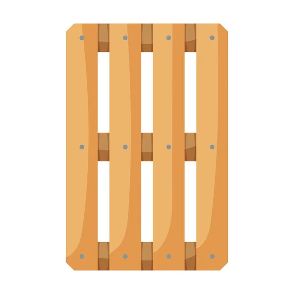 Icono de vector de paleta de madera.Icono de vector de dibujos animados aislado en paleta de madera de fondo blanco . — Vector de stock