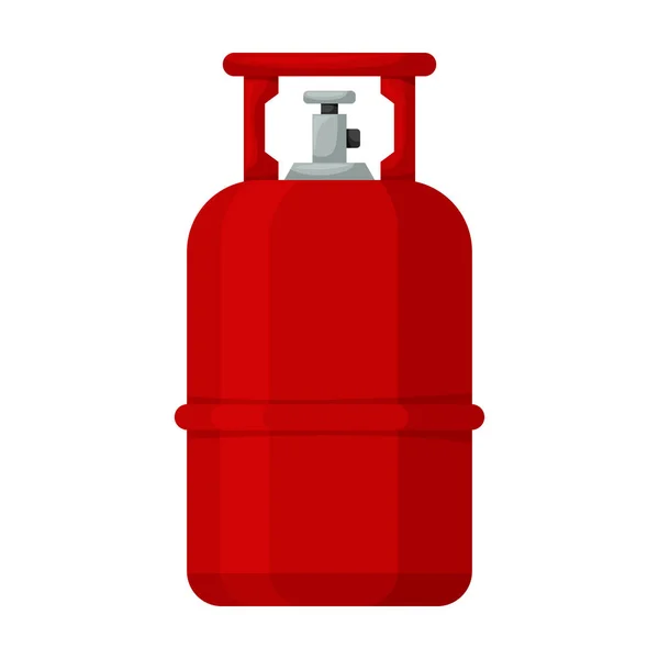 Icono de vector de botella de gas. Icono de vector de dibujos animados aislado en botella de gas de fondo blanco . — Archivo Imágenes Vectoriales