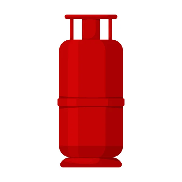 Gas bottle vector icon.Cartoon vector icon isolated on white background gas bottle. — Stock Vector