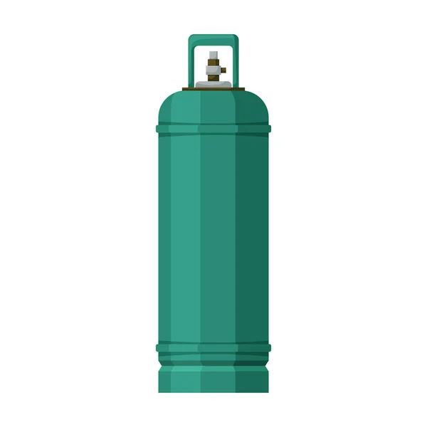 Icono de vector de botella de gas. Icono de vector de dibujos animados aislado en botella de gas de fondo blanco . — Vector de stock