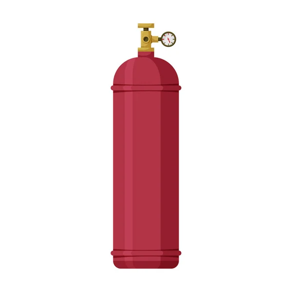 Icono de vector de botella de gas. Icono de vector de dibujos animados aislado en botella de gas de fondo blanco . — Archivo Imágenes Vectoriales