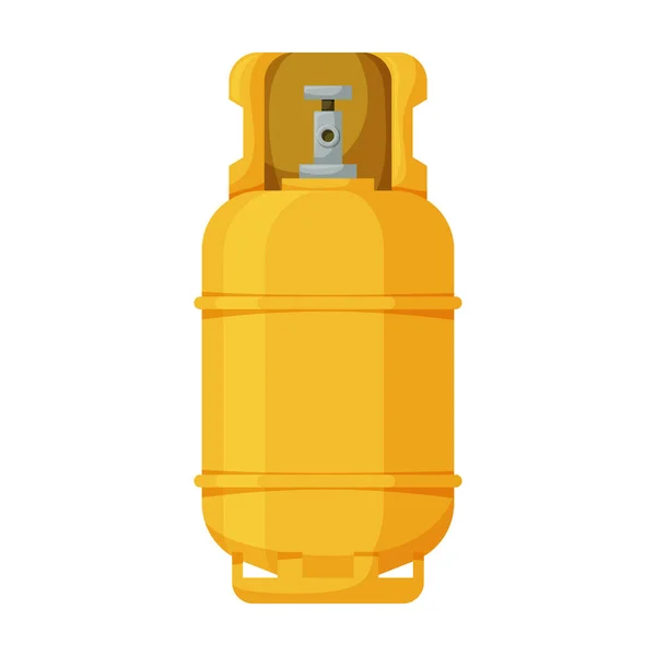 Gas bottle vector icon.Cartoon vector icon isolated on white background gas bottle. — Stock Vector