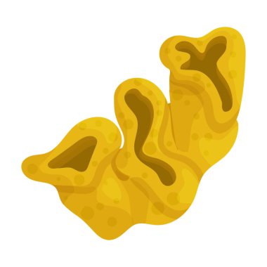 Mercan vektör simgesi. Beyaz arkaplan mercan üzerinde izole edilmiş çizgi film vektör simgesi..