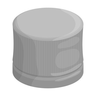 Cap şişe vektör simgesi. Çizgi film vektör simgesi beyaz arka plan kapağı şişesinde izole edildi.