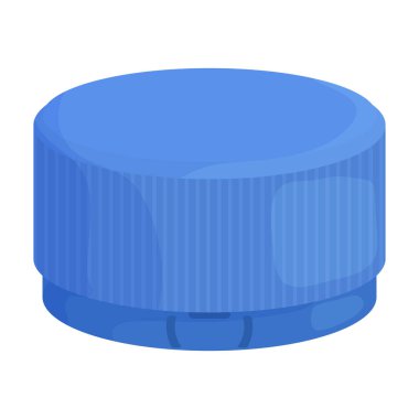 Cap şişe vektör simgesi. Çizgi film vektör simgesi beyaz arka plan kapağı şişesinde izole edildi.