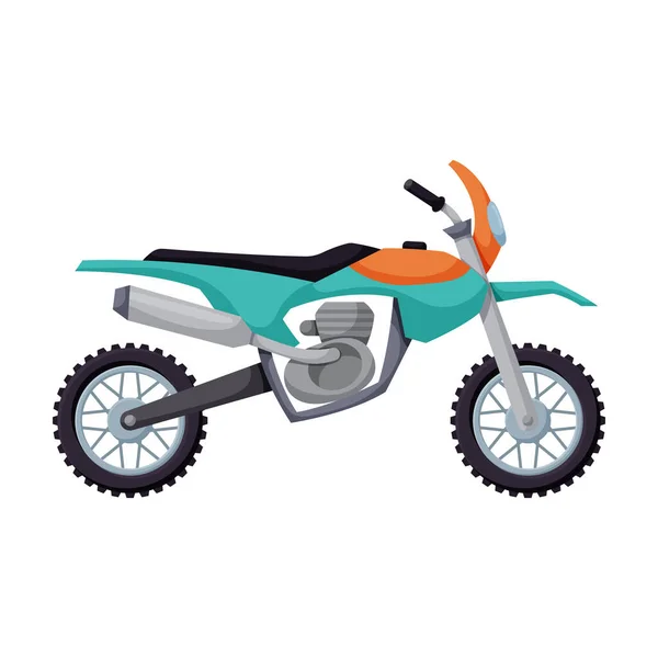 Motorfiets vector icon.Cartoon vector pictogram geïsoleerd op witte achtergrond motorfiets. — Stockvector