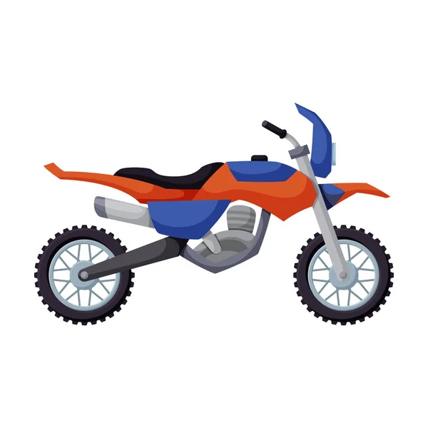 Icono del vector de la motocicleta icon.Cartoon aislado en la motocicleta de fondo blanco . — Vector de stock