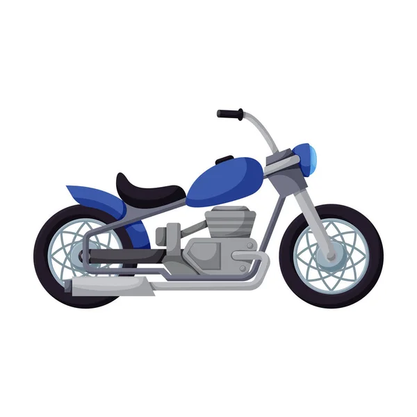 Icono del vector de la motocicleta icon.Cartoon aislado en la motocicleta de fondo blanco . — Vector de stock