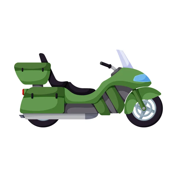 Moto vettoriale icon.Cartoon icona vettoriale isolato su sfondo bianco moto . — Vettoriale Stock