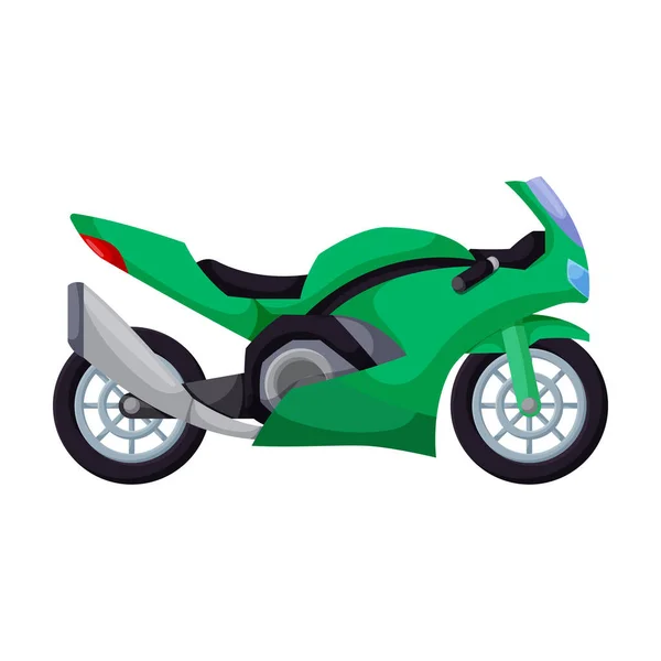 Motorcycle vector icon.Cartoon vector icon isolated on white background motorcycle. — Stock Vector