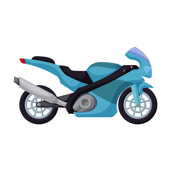 Icono del vector de la motocicleta icon.Cartoon aislado en la motocicleta de fondo blanco . — Vector de stock