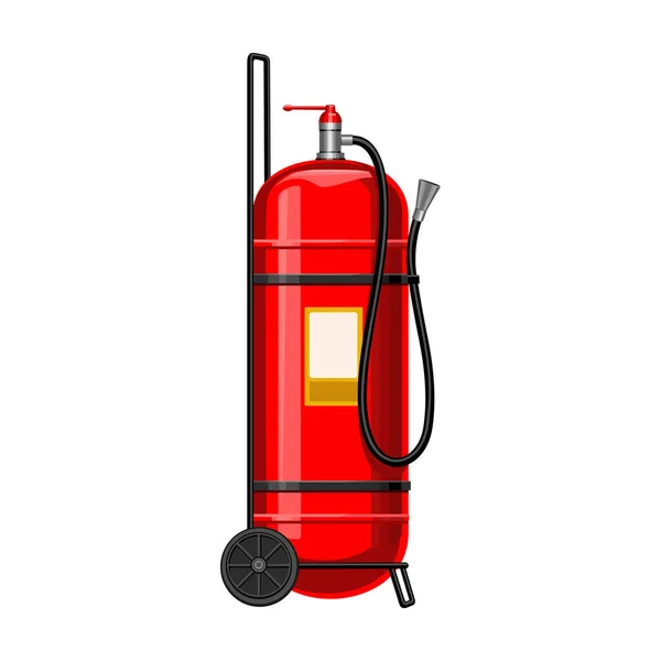 Icône de vecteur d'extincteur d'incendie. Icône de vecteur de bande dessinée isolée sur fond blanc extincteur d'incendie . — Image vectorielle
