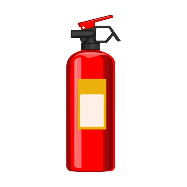 Icono de vector extintor de incendios. Icono de vector de dibujos animados aislado en el extintor de fuego de fondo blanco . — Archivo Imágenes Vectoriales