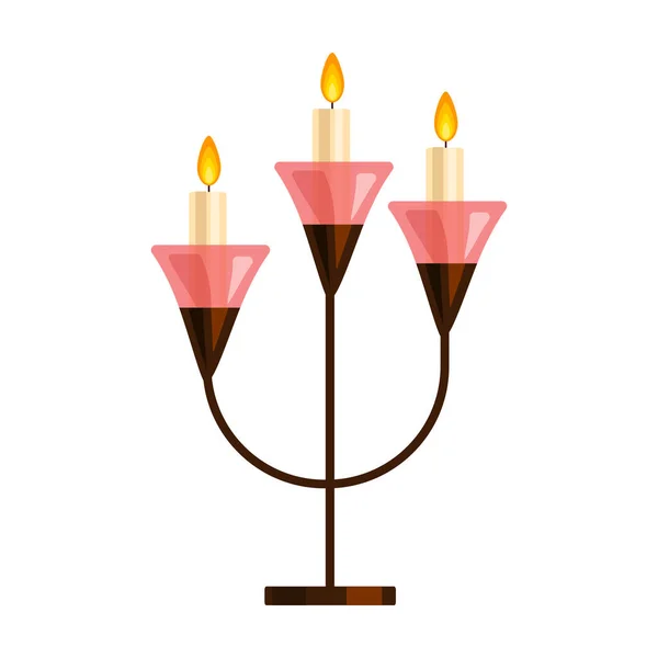 Candelabra vector icon.Cartoon icono del vector aislado sobre fondo blanco candelabros . — Archivo Imágenes Vectoriales