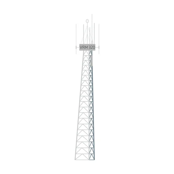 Funkturm Vektor icon.Cartoon Vektor Symbol isoliert auf weißem Hintergrund Funkturm. — Stockvektor