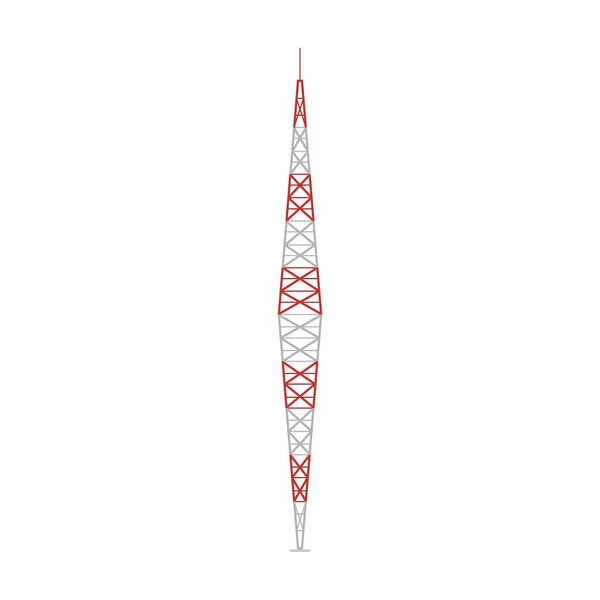 Radiotoren vector icon.Cartoon vector pictogram geïsoleerd op witte achtergrond radiotoren. — Stockvector
