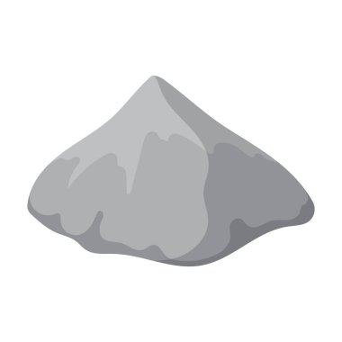 Yığın çimento vektör simgesi. Çizgi film vektör simgesi beyaz arka plan yığın çimento izole.