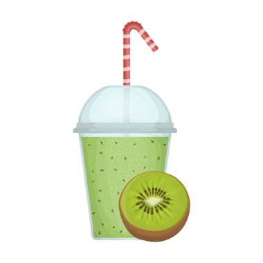 Meyve Smoothie vektör simgesi. Çizgi film vektör simgesi beyaz arkaplan meyve smoothie üzerinde izole.