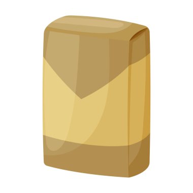 Çimento vektör simgesi. Çizgi film vektör simgesi beyaz arka plan çimentosu üzerinde izole..