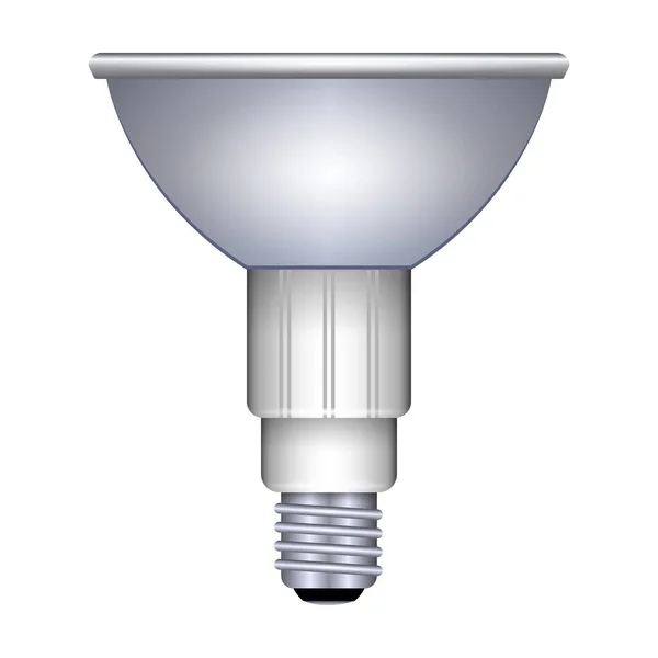 Icône vectorielle d'ampoule LED. Icône vectorielle réaliste isolée sur fond blanc ampoule led . — Image vectorielle