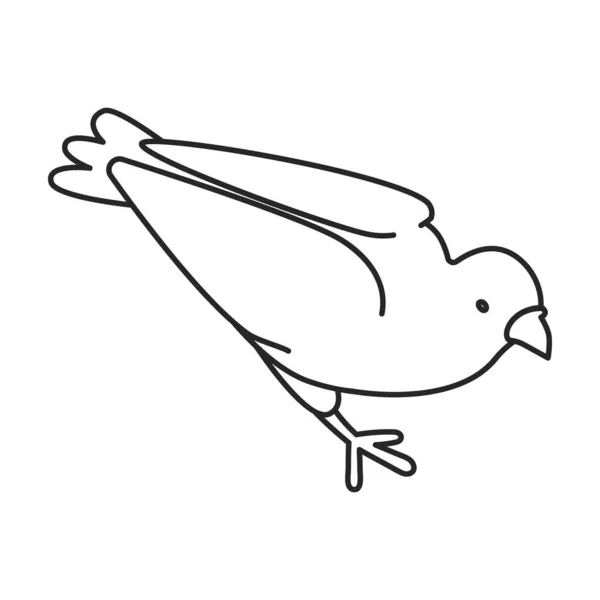 Duif van vrede vector icon.Outline vector icoon geïsoleerd op witte achtergrond duif van vrede. — Stockvector