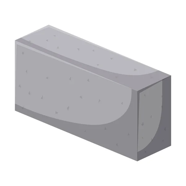 Cinderblock vector icon.Cartoon vector icon isolated on white background cinderblock. Stock Vector