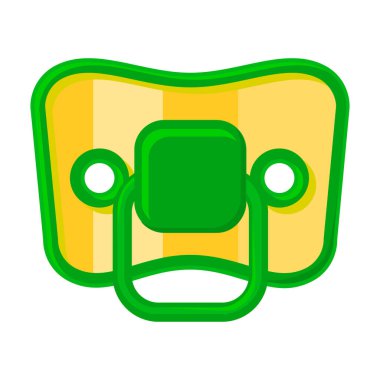 Emzik vektör simgesi. Çizgi film vektör simgesi beyaz arkaplan emziğinde izole edildi.