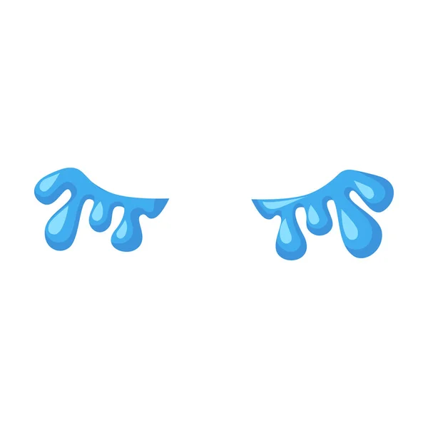 Tears vector icon.Cartoon vector icon isolated on white background tears. — Stock Vector