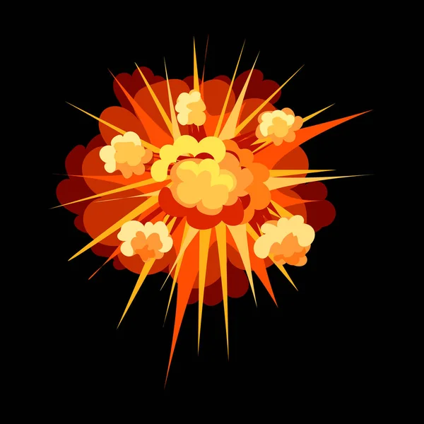 Ícone de vetor de explosão icon.Cartoon vetor isolado no fundo branco explosão . — Vetor de Stock