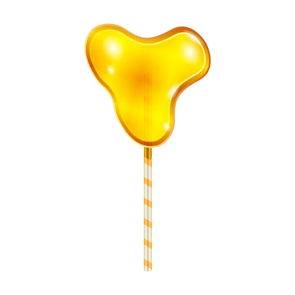 Lollipop vector icoon. Realistische vector pictogram geïsoleerd op witte achtergrond lolly. — Stockvector