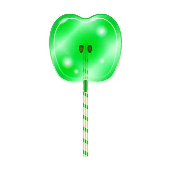 Lollipop vector icoon. Realistische vector pictogram geïsoleerd op witte achtergrond lolly. — Stockvector