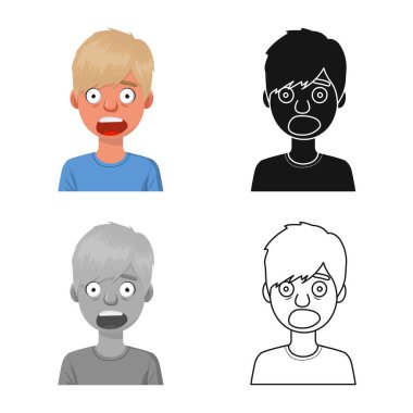 İnsan ve korku ikonunun izole edilmiş nesnesi. Bir grup adam ve ağ için borsa sembolü haykır.