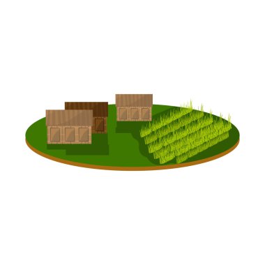 İnşa ve Vietnam tabelasının izole edilmiş nesnesi. Stok için yapı ve ev vektör simgesi koleksiyonu.