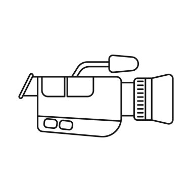 Vector illustration of video and camera icon. Web element of video and cinema stock symbol for web.